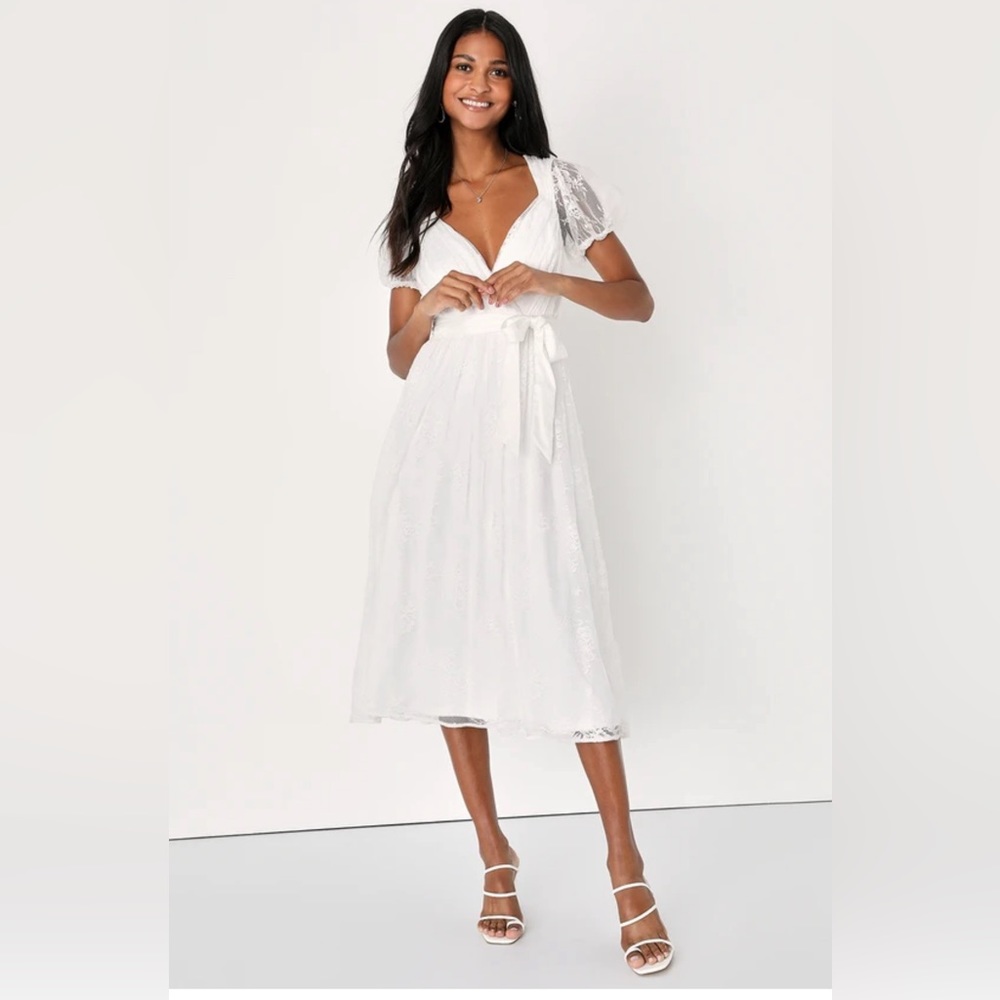 White lace dress
